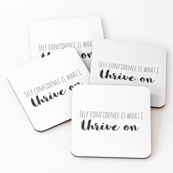 Item preview, Self-Confidence Is What I Thrive On – Affirmation – Bold Motivational Typography designed and sold by Camila  Ardila.