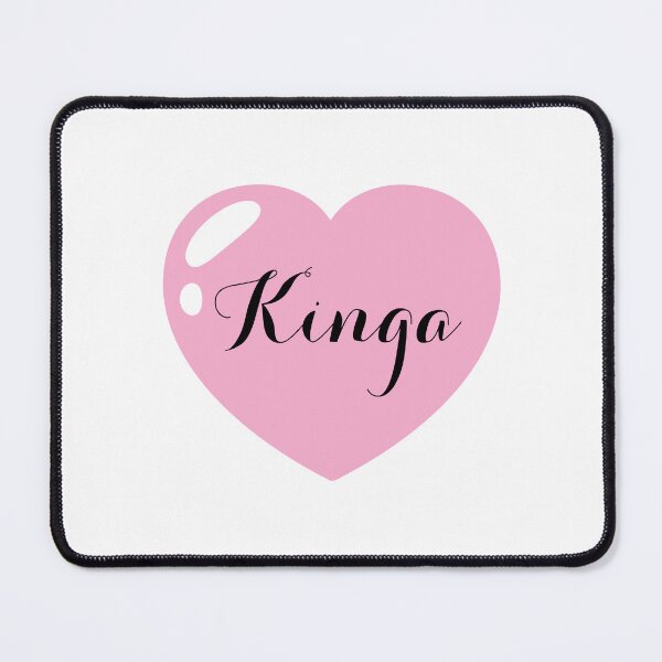 Item preview, Kinga Polish Name with pink Heart designed and sold by Artbymonika.