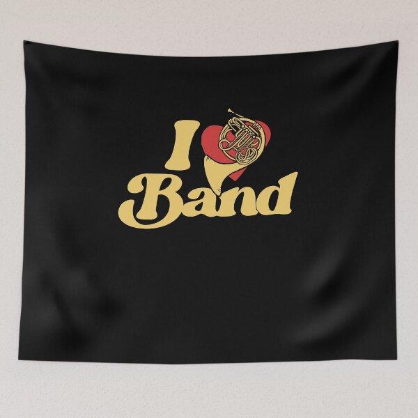 Item preview, I Love Band French Horn Music Pride designed and sold by FrictionMaxxing.