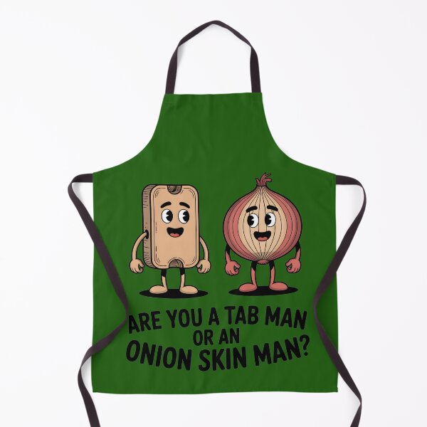Item preview, Are you a tab man or an onion skin man? designed and sold by Stuart Wallace's Extremely Specific & Nice Things.