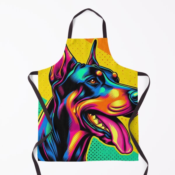 Item preview, Colorful cute doberman dog  designed and sold by Dogandesighn.