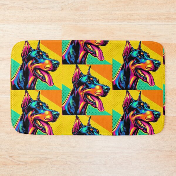 Item preview, Colorful cute doberman dog  designed and sold by Dogandesighn.