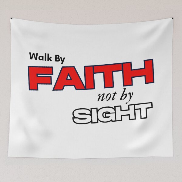 Item preview, Walk by faith not by sight t shirt designed and sold by RehobothStore.