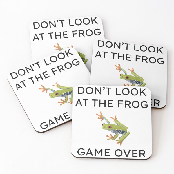 Item preview, Don’t Look at the Frog – Funny Digital Art designed and sold by visualvibesss.