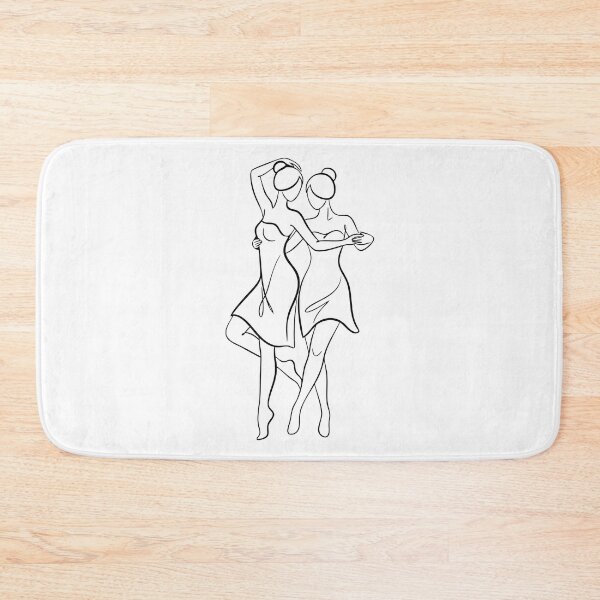 Item preview, Elegant Dancing Women – Minimalist Line Art Illustration designed and sold by AFernandesDSG.