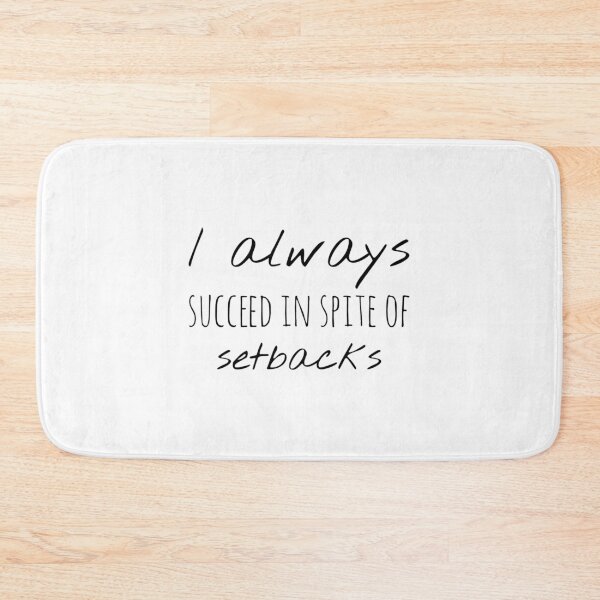 Item preview, I Always Succeed in Spite of Setbacks – Affirmation – Resilient Mindset Design designed and sold by Camila  Ardila.