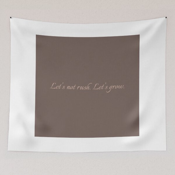 Item preview, Let’s Grow Together – slow love quote printable for cozy couples designed and sold by KWkindwaves.