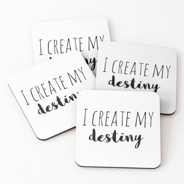Item preview, I Create My Destiny – Affirmation – Empowering Motivational Typography designed and sold by Camila  Ardila.