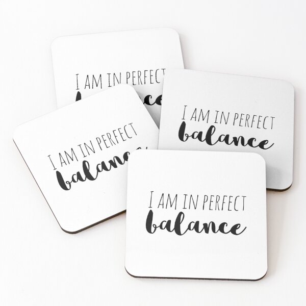 Item preview, I Am in Perfect Balance – Affirmation – Peaceful Wellness Typography designed and sold by Camila  Ardila.