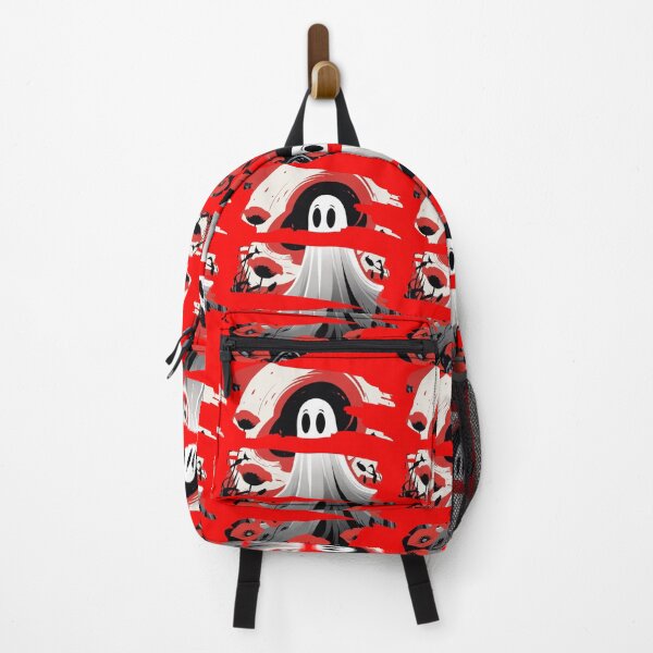Item preview, "Ghost Among Crimson Poppies – Bold Minimalist Halloween Art" designed and sold by expert1.