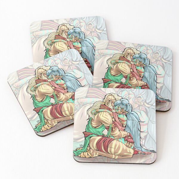 Item preview, StrongerLove - Fantasy Warriors Embraced - Mystical Tribal Love Art with Comic Book Style and Tattoo Touches designed and sold by SegretDreams.