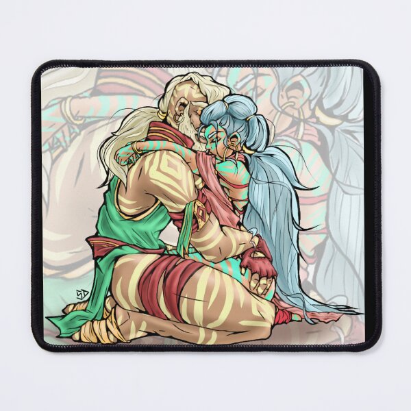 Item preview, StrongerLove - Fantasy Warriors Embraced - Mystical Tribal Love Art with Comic Book Style and Tattoo Touches designed and sold by SegretDreams.