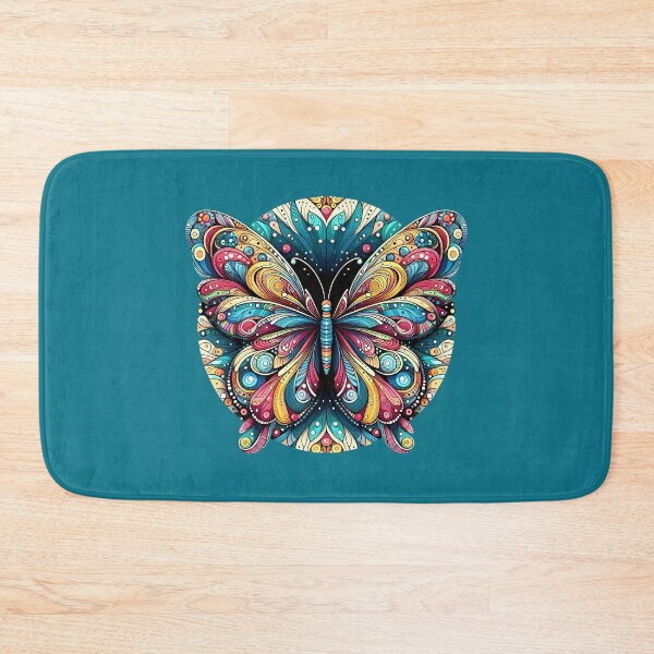 Item preview, Flying Spirit Butterfly – Radiant Mandala Wings | Boho Zentangle Art designed and sold by Zaru Zentangle Studio.