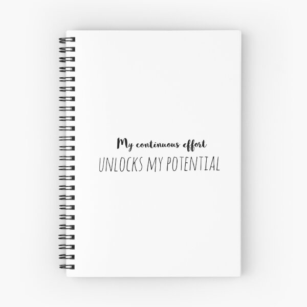 Item preview, My Continuous Effort Unlocks My Potential – Affirmation – Growth Process Typography designed and sold by Camila  Ardila.