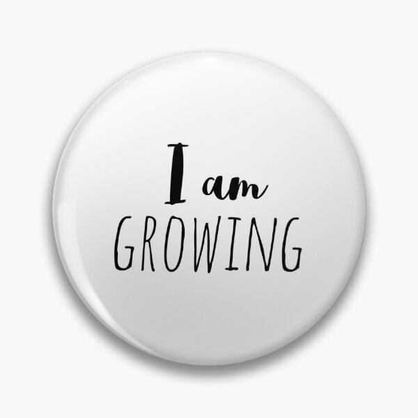 Item preview, I Am Growing – Affirmation – Daily Progress Typography designed and sold by Camila  Ardila.