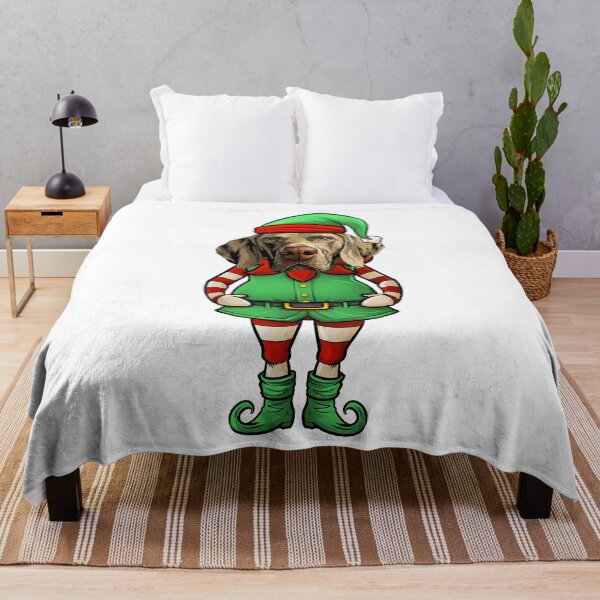 Item preview, Weimaraner Christmas Elf designed and sold by whyitsme.