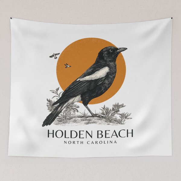 Item preview, A Vintage Illustration of Holden Beach - North Carolina - US  designed and sold by GoodOldVintage.