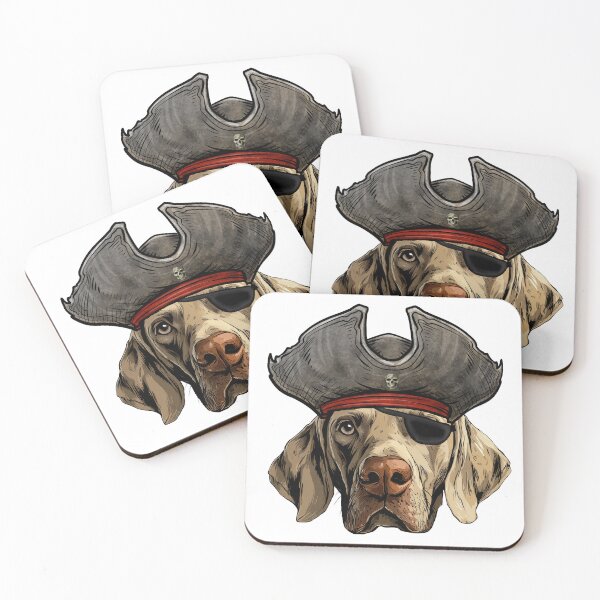 Item preview, Weimaraner Pirate designed and sold by whyitsme.