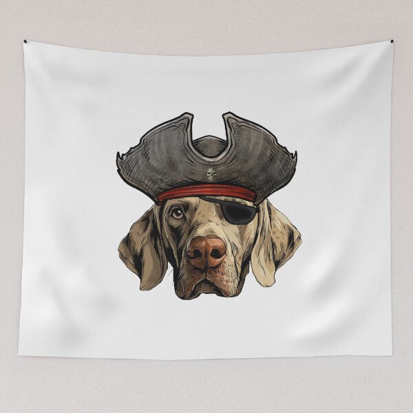 Item preview, Weimaraner Pirate designed and sold by whyitsme.