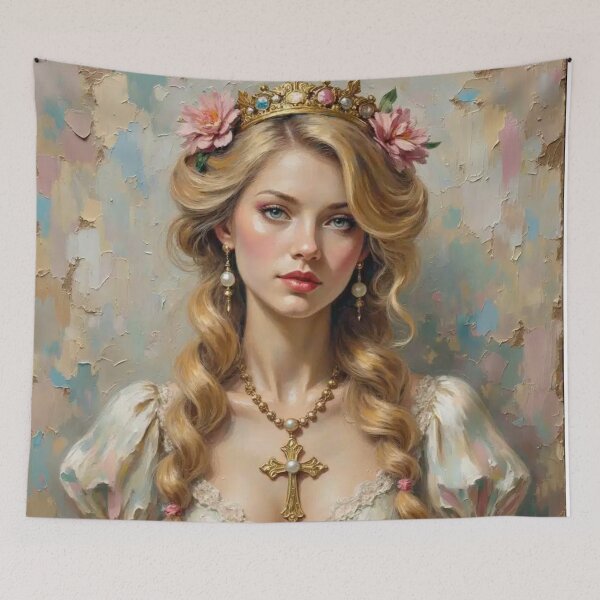 Item preview, Divine Radiance: The Golden-Crowned Muse of Spring designed and sold by highvibz72.