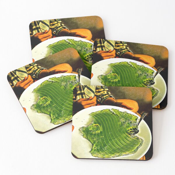 Item preview, Green Jelly Art on Plate – Abstract Food Photography Pop Design designed and sold by NatureChampion.