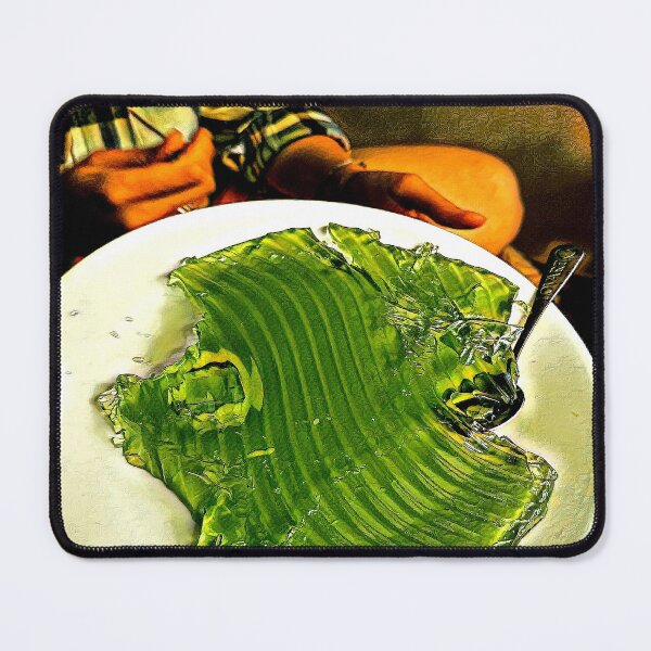 Item preview, Green Jelly Art on Plate – Abstract Food Photography Pop Design designed and sold by NatureChampion.