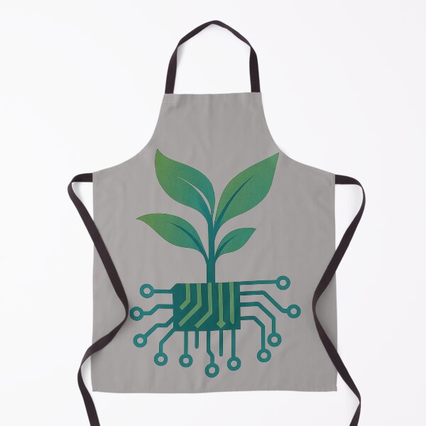 Item preview, Organic Plant Growing From Futuristic Circuit Board designed and sold by ChernivtsiSkoda.