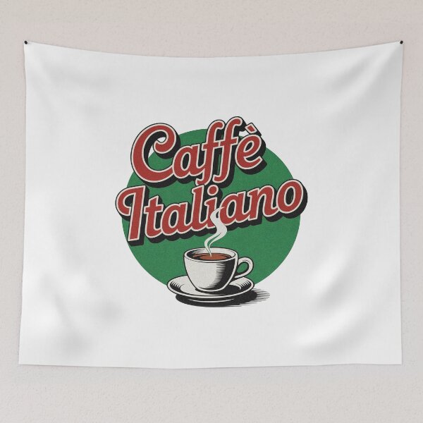 Item preview, Vintage Italian Espresso Caffe Italiano Retro designed and sold by PietrzakDesign.