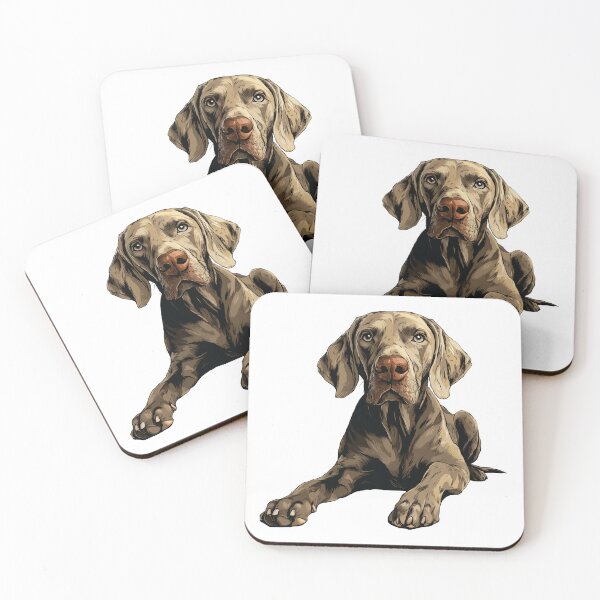 Item preview, Weimaraner Dog Illustration designed and sold by whyitsme.