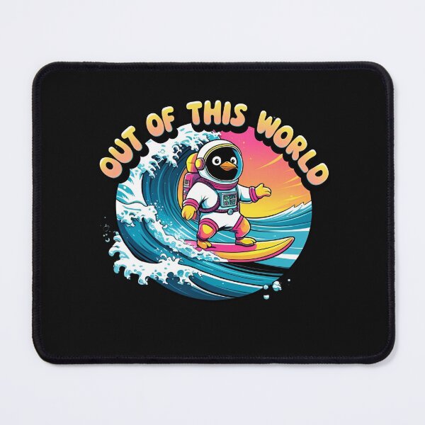 Item preview, Out of This World Surfing Penguin – Funny Space Animal Design designed and sold by teevoxx.
