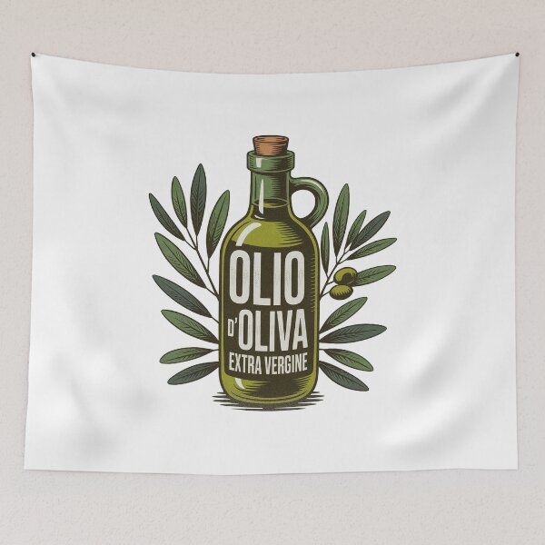 Item preview, Vintage Italian Olio d’Oliva Olive Oil Retro designed and sold by PietrzakDesign.