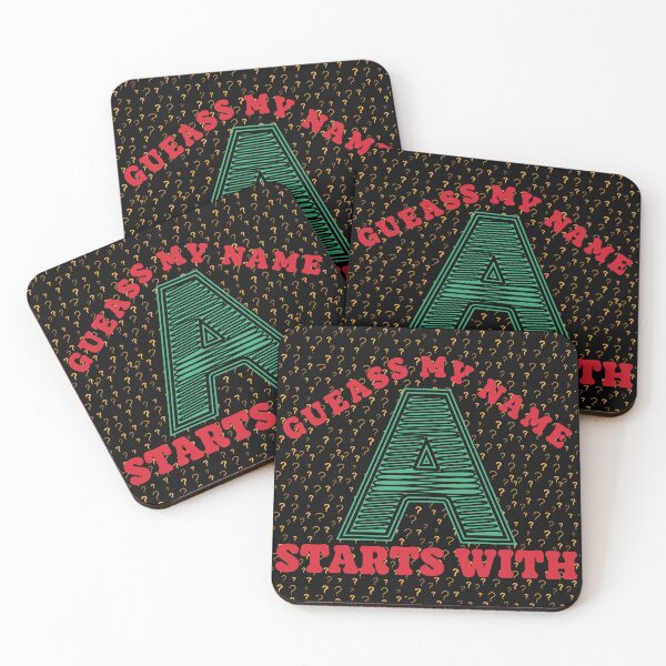 Item preview, Guess My Name Starts With "A"  | Mystery Alphabet Letter "A" Design designed and sold by ManyVersee.