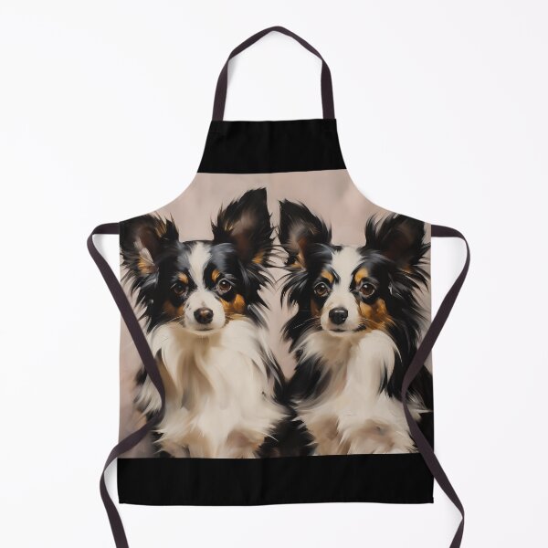 Item preview, Two Papillon Dogs Portrait  designed and sold by PetsArt.
