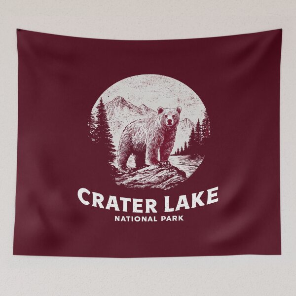 Item preview, Crater Lake National Park - Oregon - USA designed and sold by GoodOldVintage.