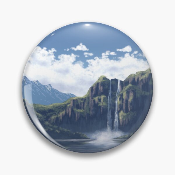 Item preview, Waterfall mountains 1 designed and sold by AnkersArt.