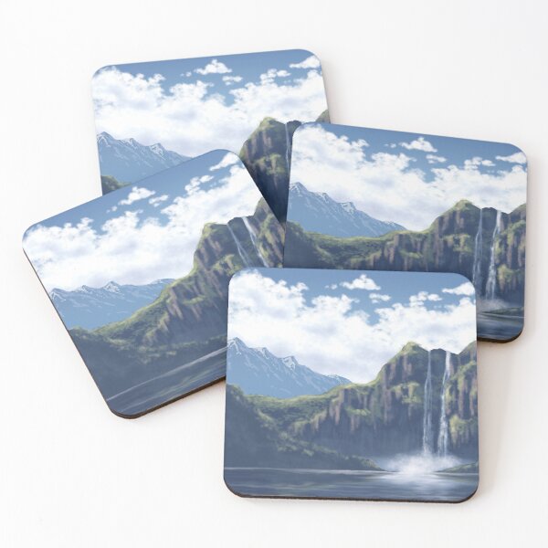 Item preview, Waterfall mountains 1 designed and sold by AnkersArt.