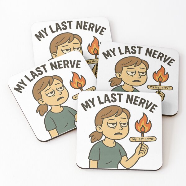 Item preview, My Last Nerve – Funny Burnout Cartoon Design designed and sold by ArcadiaSilence.