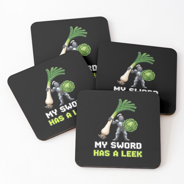 Item preview, My Sword Has a Leek - Funny Vegan Knight designed and sold by Joyful-Park.