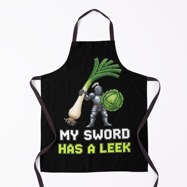 Item preview, My Sword Has a Leek - Funny Vegan Knight designed and sold by Joyful-Park.