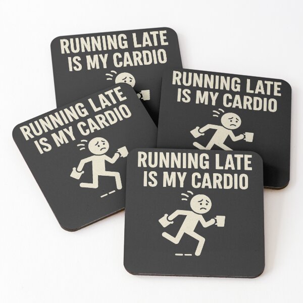 Item preview, Running Late is My Cardio designed and sold by CyangProduct.