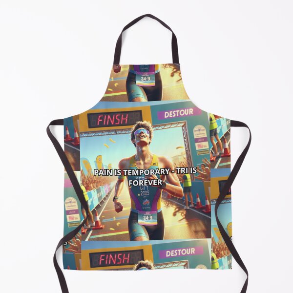 Item preview, Pain Is Temporary – Tri Is Forever | Triathlon Finish Line Motivation designed and sold by Triathlongram.