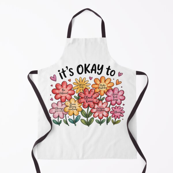 Item preview, It's okay to boho floral, flowers ABA Therapist, Speech Therapy, BCBA, Mental Health, RBT, affirmations, motivational  designed and sold by behindthefacts.
