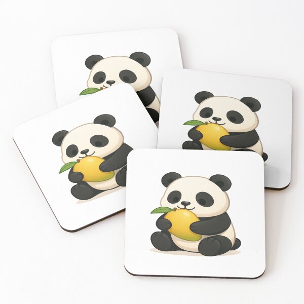 Item preview, Panda eating mango designed and sold by YourFavBuddy.