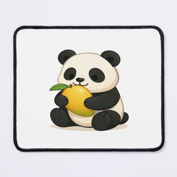 Item preview, Panda eating mango designed and sold by YourFavBuddy.