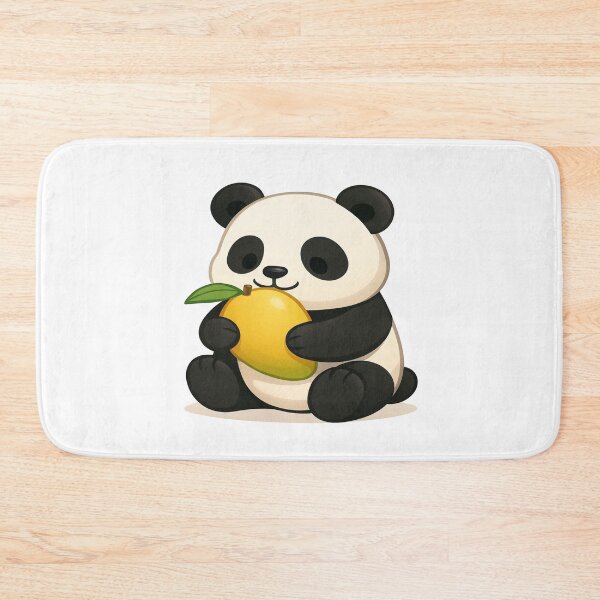 Item preview, Panda eating mango designed and sold by YourFavBuddy.