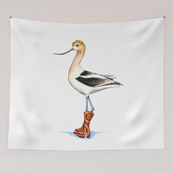 Item preview, American Avocet in Mod Boots designed and sold by JimsBirds.