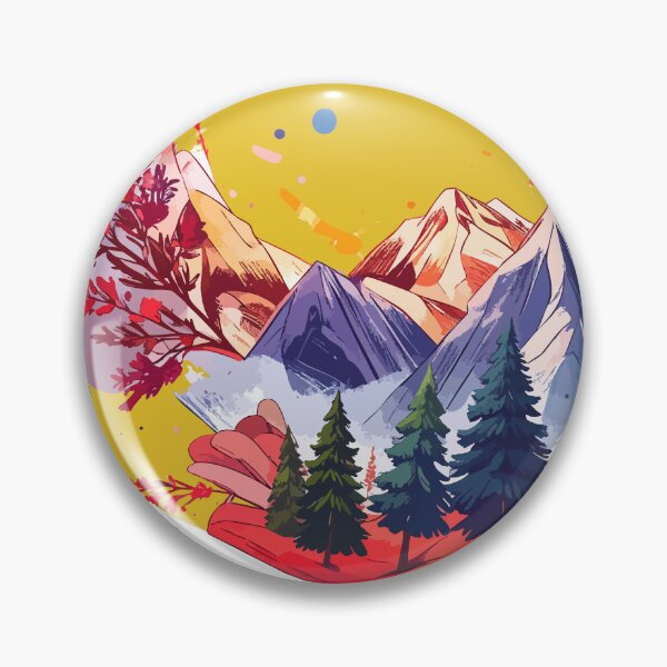 Item preview, Stylized pine forest with subtle mountain peaks in the distance designed and sold by OooPstudio.