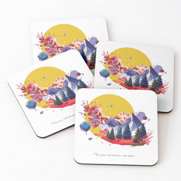 Item preview, Stylized pine forest with subtle mountain peaks in the distance designed and sold by OooPstudio.