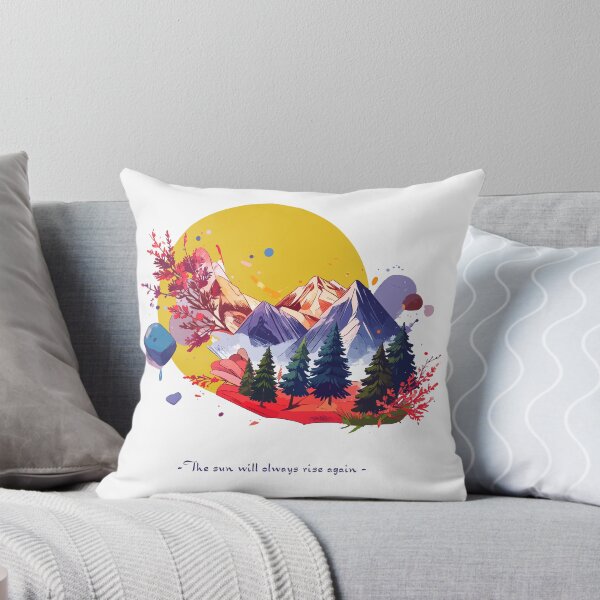 Item preview, Stylized pine forest with subtle mountain peaks in the distance designed and sold by OooPstudio.