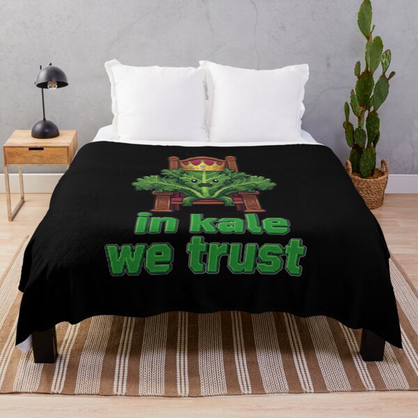 Item preview, In Kale We Trust - Funny Vegan King designed and sold by Joyful-Park.